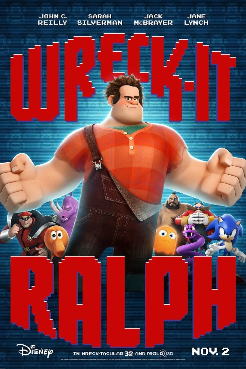 Wreck It Ralph 3D Poster